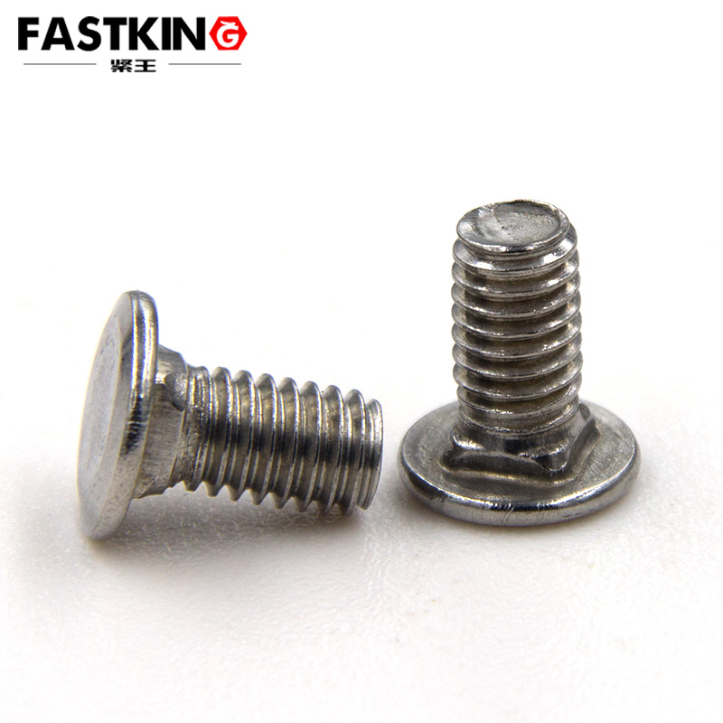 Flat round head square neck shelf screws